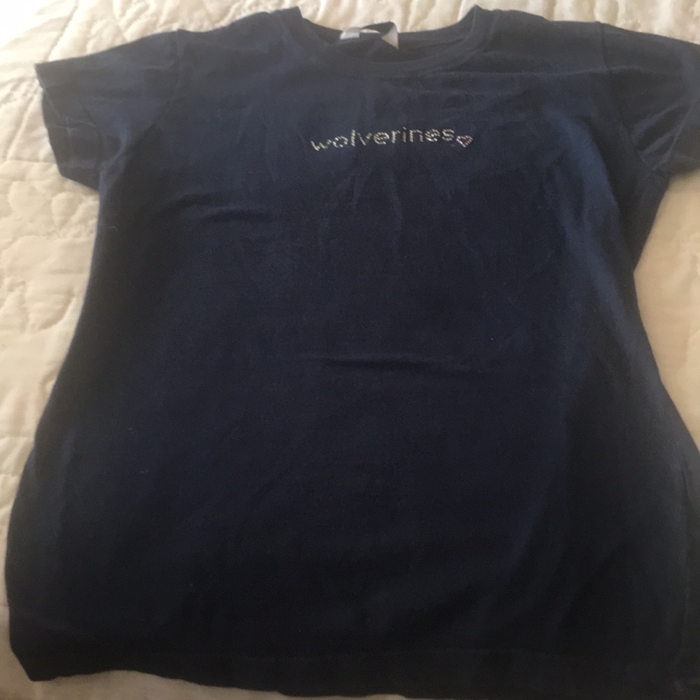 Michigan Wolverines navy T-shirt